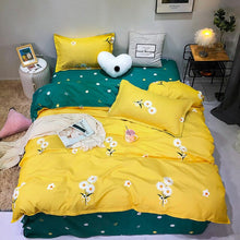 Load image into Gallery viewer, Solstice Fashion Duvet Cover Set Bed Cotton Linens Pillowcase 4pcs Bedding Bed Set Bedding Twin Full Queen Super King 5 size