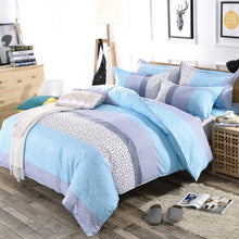 Load image into Gallery viewer, FUNBAKY 3/4pcs/Set Simple Style Stripe Comforter Bedding Sets Cotton Duvet Cover Set Bed Linen Linings No Filler Home Textile