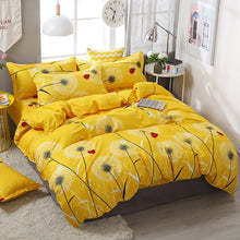 Load image into Gallery viewer, FUNBAKY 3/4pcs/Set Simple Style Stripe Comforter Bedding Sets Cotton Duvet Cover Set Bed Linen Linings No Filler Home Textile