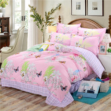 Load image into Gallery viewer, New Product Spring Floral and Butterfly Printed Bedding Set 3/4pc Bed Linen Twin Full Queen King Size Soft Duvet Cover Sets 2019