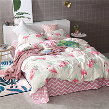 Load image into Gallery viewer, New Product Spring Floral and Butterfly Printed Bedding Set 3/4pc Bed Linen Twin Full Queen King Size Soft Duvet Cover Sets 2019