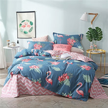 Load image into Gallery viewer, New Product Spring Floral and Butterfly Printed Bedding Set 3/4pc Bed Linen Twin Full Queen King Size Soft Duvet Cover Sets 2019