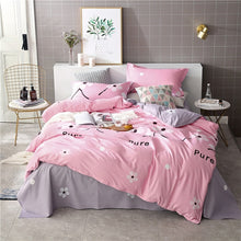 Load image into Gallery viewer, New Product Spring Floral and Butterfly Printed Bedding Set 3/4pc Bed Linen Twin Full Queen King Size Soft Duvet Cover Sets 2019