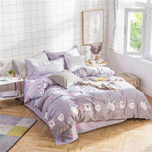 Load image into Gallery viewer, New Product Spring Floral and Butterfly Printed Bedding Set 3/4pc Bed Linen Twin Full Queen King Size Soft Duvet Cover Sets 2019
