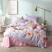 Load image into Gallery viewer, New Product Spring Floral and Butterfly Printed Bedding Set 3/4pc Bed Linen Twin Full Queen King Size Soft Duvet Cover Sets 2019