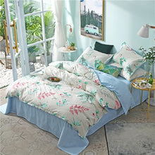 Load image into Gallery viewer, New Product Spring Floral and Butterfly Printed Bedding Set 3/4pc Bed Linen Twin Full Queen King Size Soft Duvet Cover Sets 2019