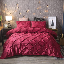 Load image into Gallery viewer, Solid Color Bedding Set Luxury Duvet Cover Sets Cotton Bedding Linen Full Bed Clothes Fabric King Comforter Bedding Sets Cotton