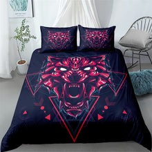 Load image into Gallery viewer, painting wolf digital art duvet/doona cover set single twin double queen king cal king size bed linen set
