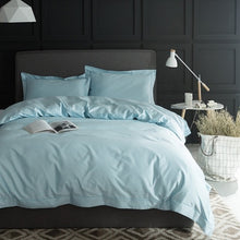 Load image into Gallery viewer, 1000TC Egypt cotton White Grey Bedding set 4PCS KING QUEEN SIZE tribute silk Bed set Cotton bedsheet bed linen linge de lit