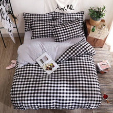 Load image into Gallery viewer, Solstice Fashion Duvet Cover Set Bed Cotton Linens Pillowcase 4pcs Bedding Bed Set Bedding Twin Full Queen Super King 5 size