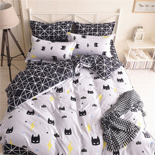 Load image into Gallery viewer, Cartoon Batman Bedding Set Kids Duvet Cover pillowcases soft Twin Double Queen King size Quilt Cover Bed linen 3pcs dropshipping
