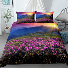 Load image into Gallery viewer, Beautiful Scenic Duvet Cover Set 3D Flower Tree Waterfall Bedding Set Bed Linen Pillowcases Twin Full Home Textiles 3pcs
