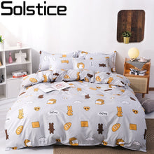 Load image into Gallery viewer, Solstice Fashion Duvet Cover Set Bed Cotton Linens Pillowcase 4pcs Bedding Bed Set Bedding Twin Full Queen Super King 5 size
