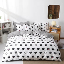 Load image into Gallery viewer, Solstice Fashion Duvet Cover Set Bed Cotton Linens Pillowcase 4pcs Bedding Bed Set Bedding Twin Full Queen Super King 5 size

