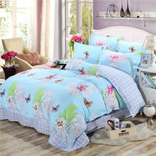 Load image into Gallery viewer, New Product Spring Floral and Butterfly Printed Bedding Set 3/4pc Bed Linen Twin Full Queen King Size Soft Duvet Cover Sets 2019
