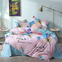 Load image into Gallery viewer, New Product Spring Floral and Butterfly Printed Bedding Set 3/4pc Bed Linen Twin Full Queen King Size Soft Duvet Cover Sets 2019
