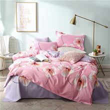Load image into Gallery viewer, New Product Spring Floral and Butterfly Printed Bedding Set 3/4pc Bed Linen Twin Full Queen King Size Soft Duvet Cover Sets 2019
