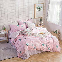 Load image into Gallery viewer, New Product Spring Floral and Butterfly Printed Bedding Set 3/4pc Bed Linen Twin Full Queen King Size Soft Duvet Cover Sets 2019
