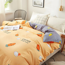 Load image into Gallery viewer, Carrot printing bedding set 3/4pcs bed linens Home Textile Duvet cover set classic bedclothes Modern sheet pillowcase king
