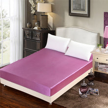 Load image into Gallery viewer, Luxury bed linen Cover bedding set elastic Fitted Sheet  sheets mattress Protector bedspread bed sheet on elastic ban
