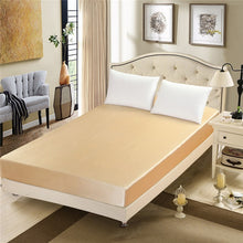 Load image into Gallery viewer, Luxury bed linen Cover bedding set elastic Fitted Sheet  sheets mattress Protector bedspread bed sheet on elastic ban
