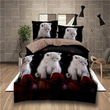 Load image into Gallery viewer, realistic 3d tigers duvet cover set usa king queen double full twin single size bed linen set
