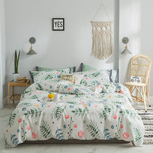 Load image into Gallery viewer, Red strawberries Bedding Sets 100% cotton Bed Linen Duvet Cover Bed Sheet/fitted sheet Pillowcase/bed Sets queen king size 4pcs
