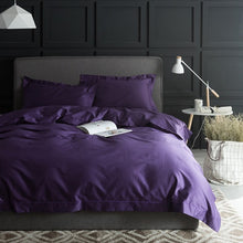 Load image into Gallery viewer, 1000TC Egypt cotton White Grey Bedding set 4PCS KING QUEEN SIZE tribute silk Bed set Cotton bedsheet bed linen linge de lit
